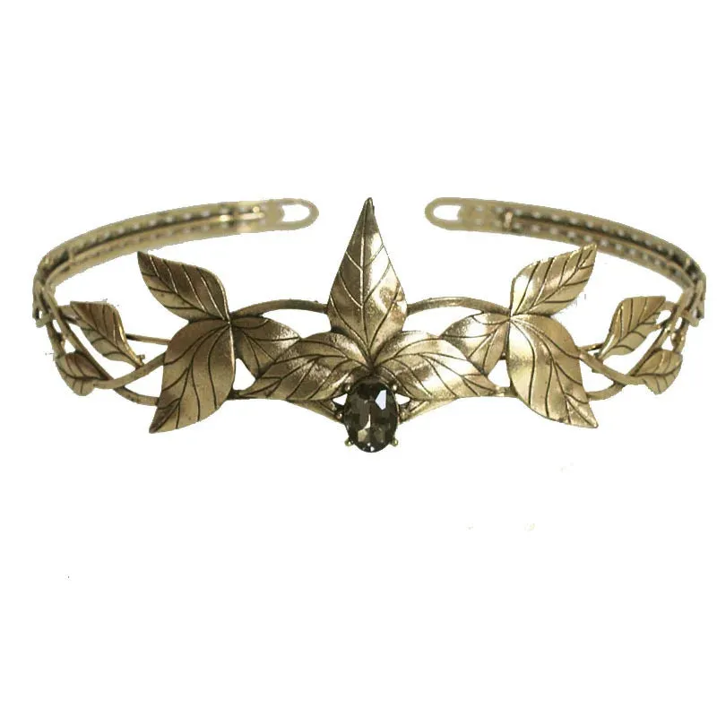 Tsarina Panra's Baroque Bronze Black Crystal Tiara Crown Princess Queen Diadem