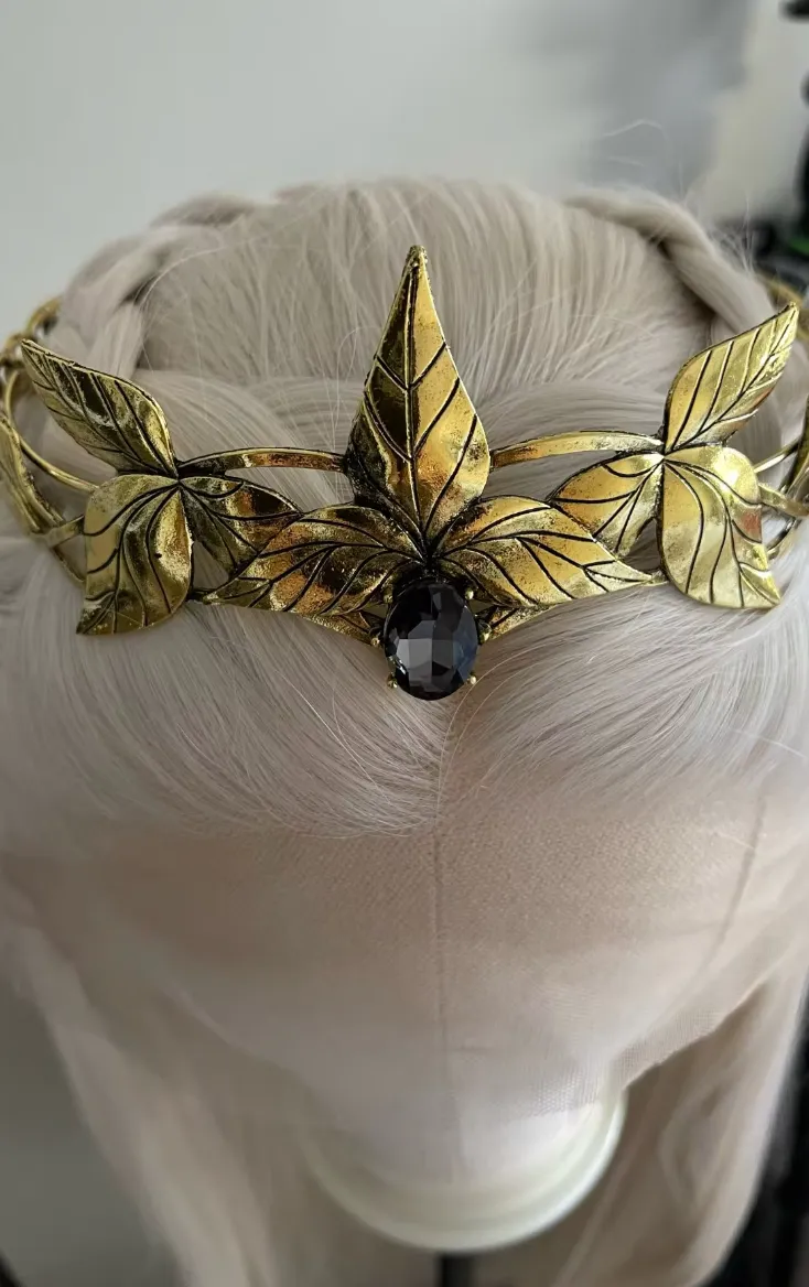 Tsarina Panra's Baroque Bronze Black Crystal Tiara Crown Princess Queen Diadem