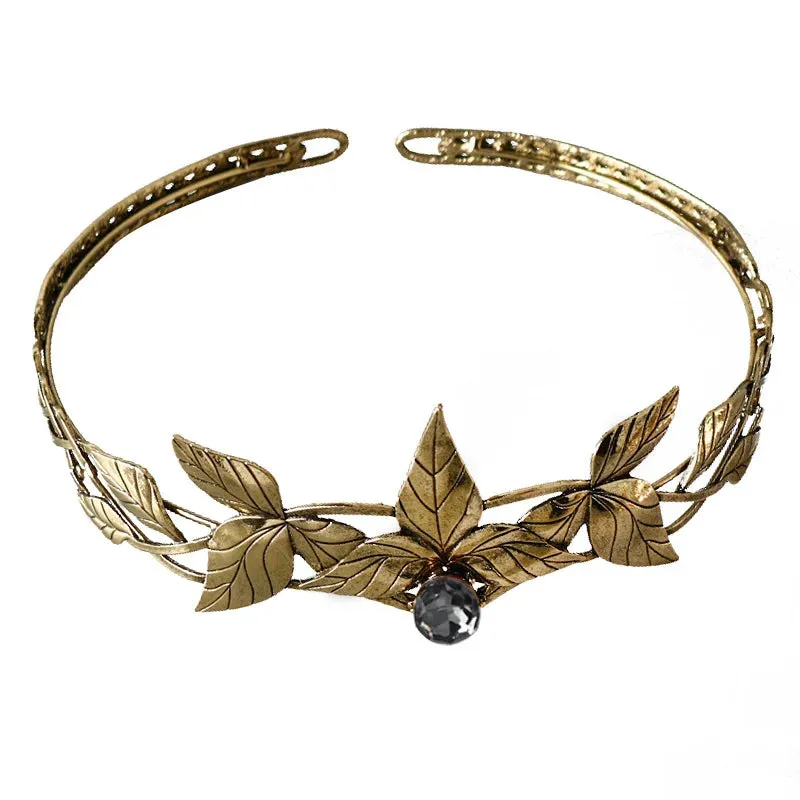Tsarina Panra's Baroque Bronze Black Crystal Tiara Crown Princess Queen Diadem