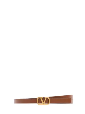 Valentino Garavani   1cm Reversible leather belt 