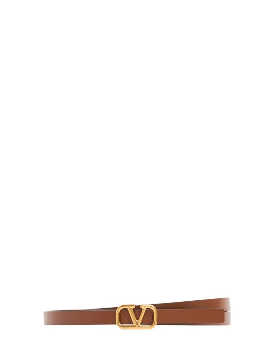 Valentino Garavani   1cm Reversible leather belt 