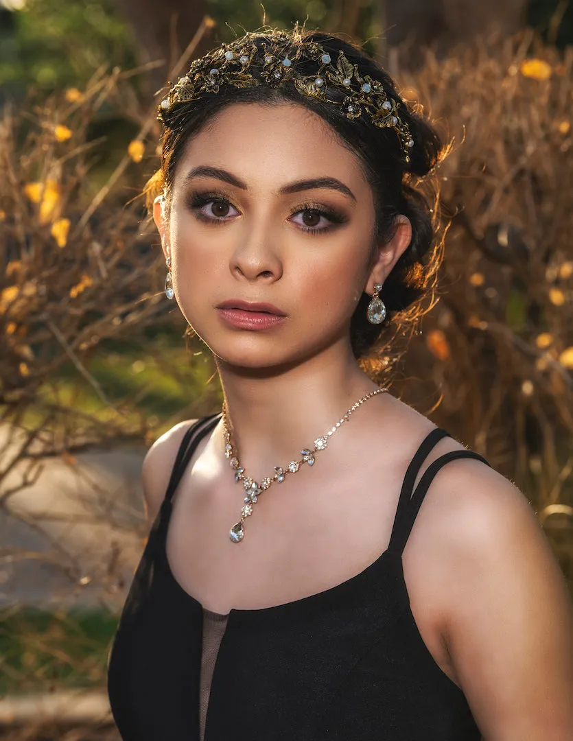 Vintage Floral Pageant Crown