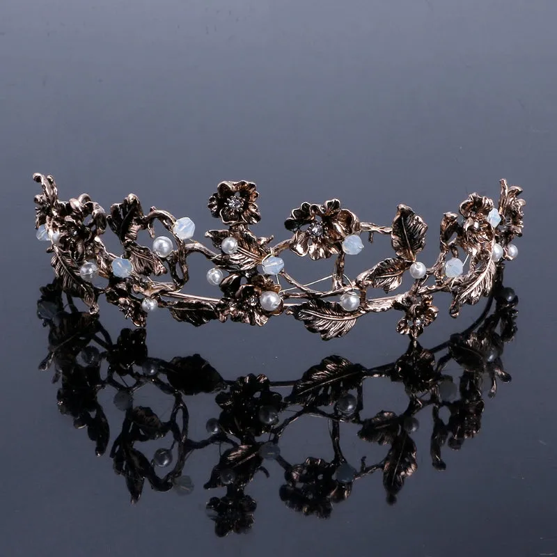 Vintage Floral Pageant Crown
