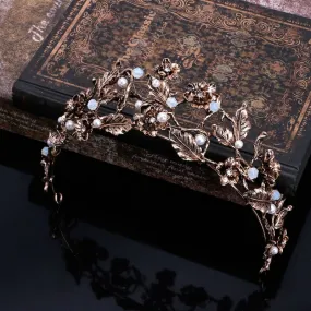 Vintage Floral Pageant Crown