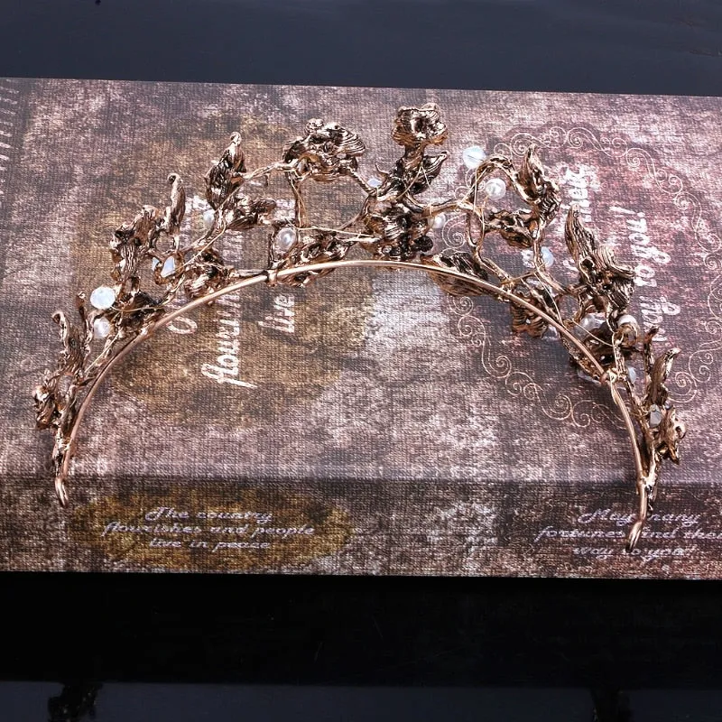 Vintage Floral Pageant Crown