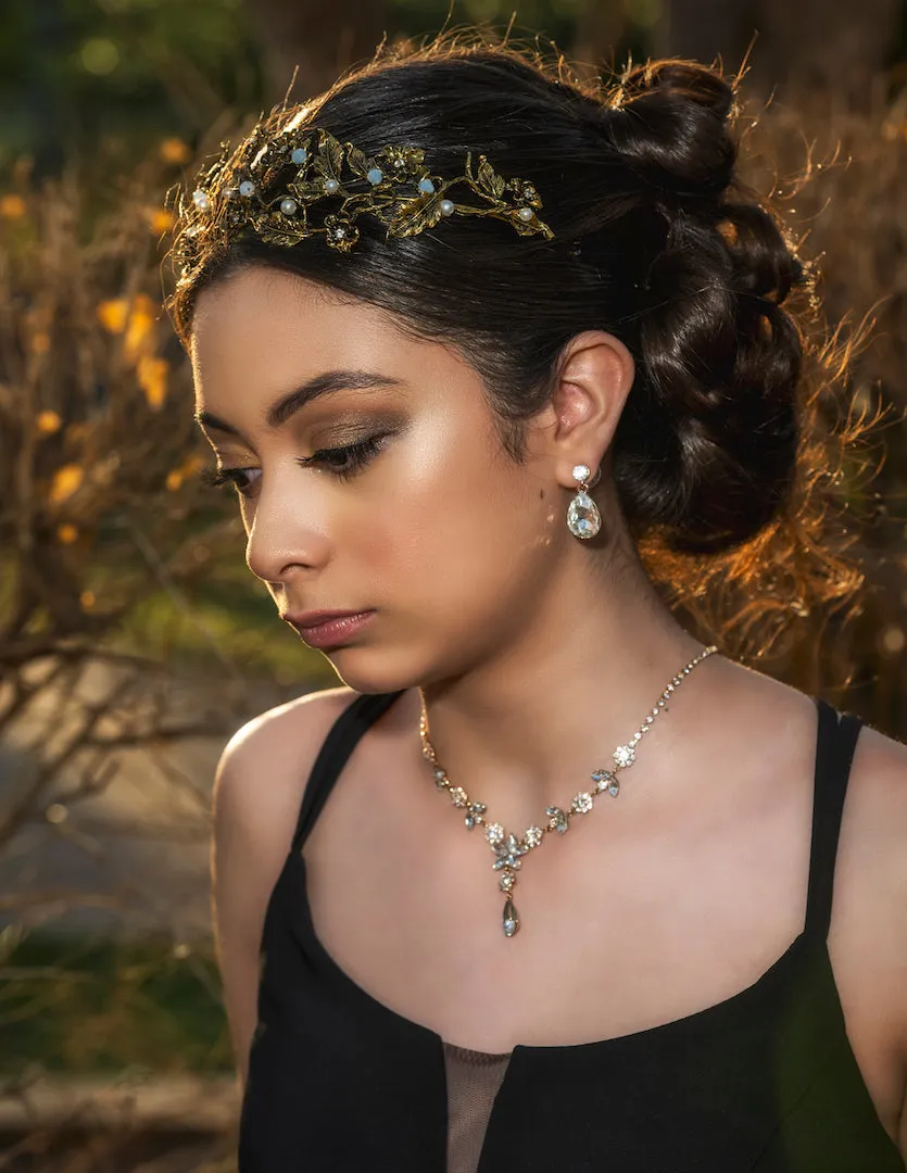 Vintage Floral Pageant Crown