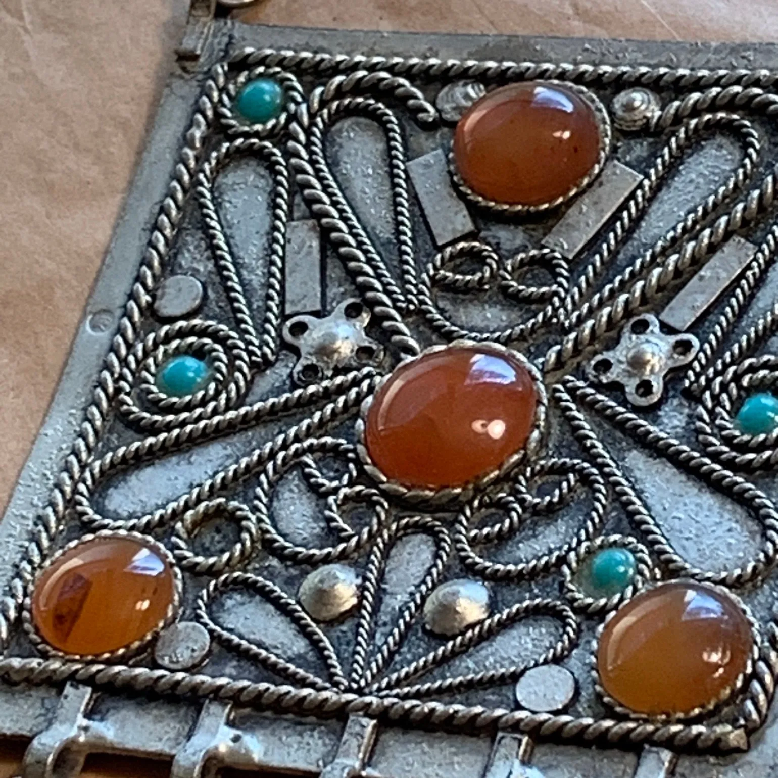 Vintage Silver Pendant, Afghanistan