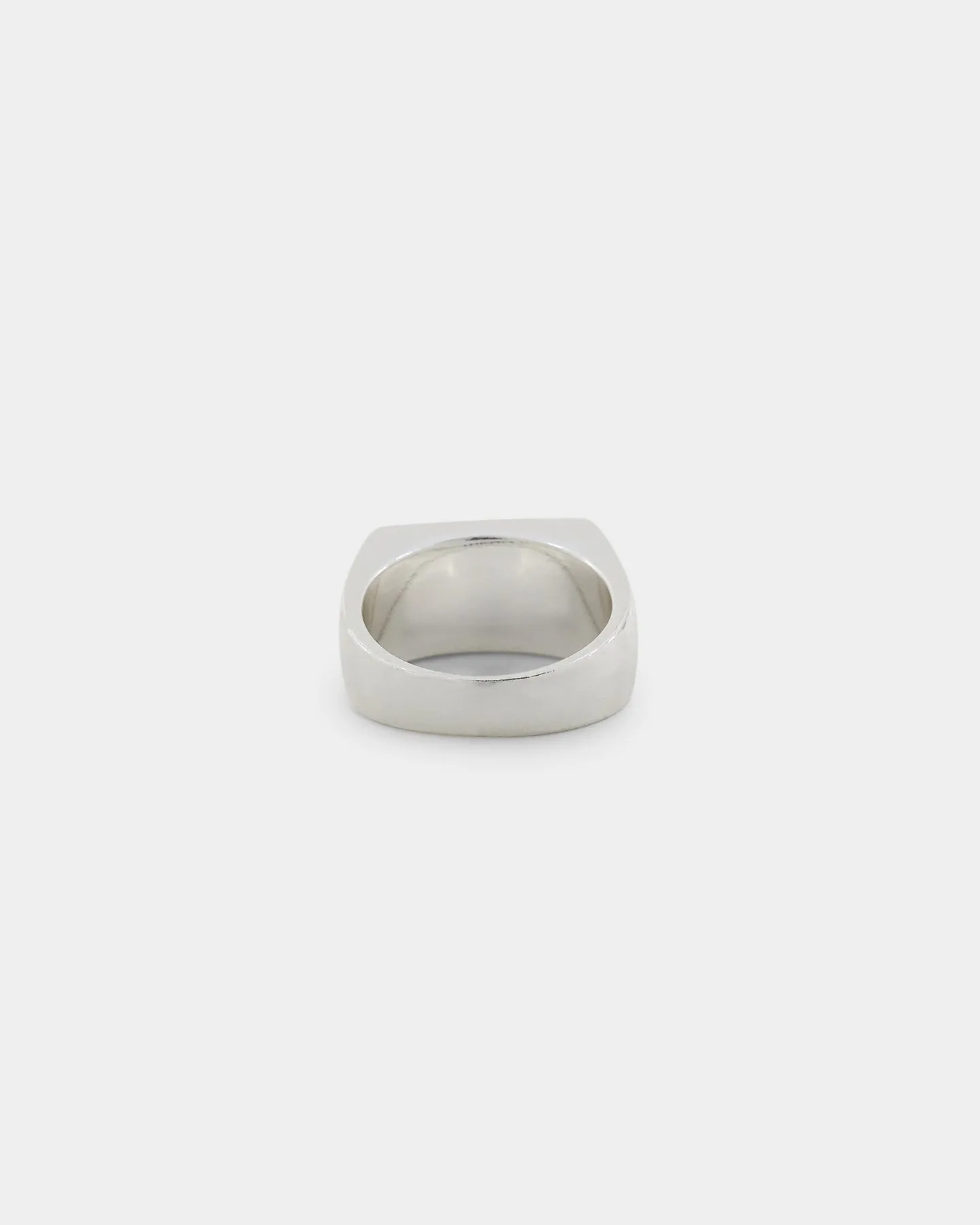 Wild For The Weekend Cloud Crystal Signet Ring (Large) Silver