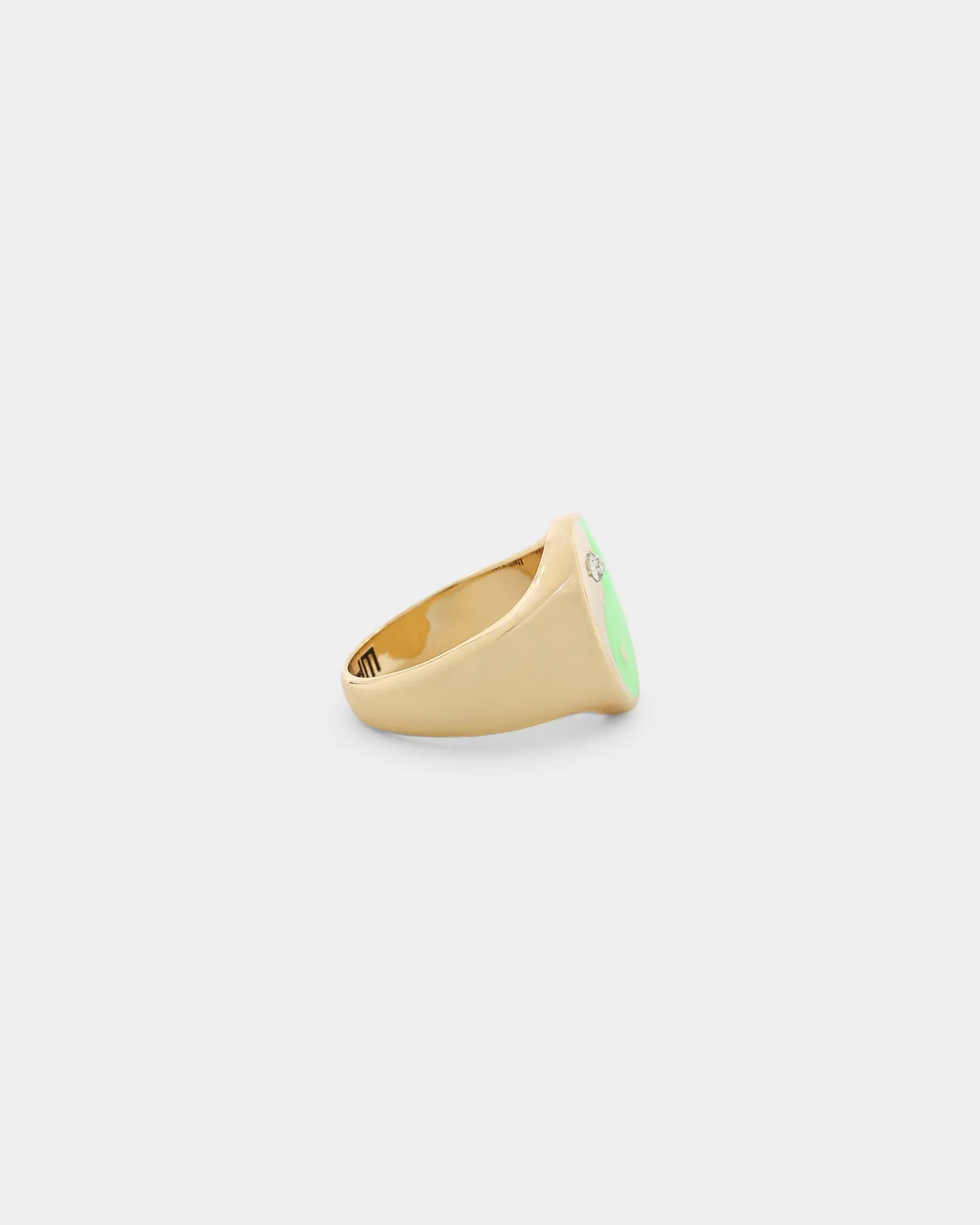 Wild For The Weekend Yin Yang Signet Ring (Large) Gold