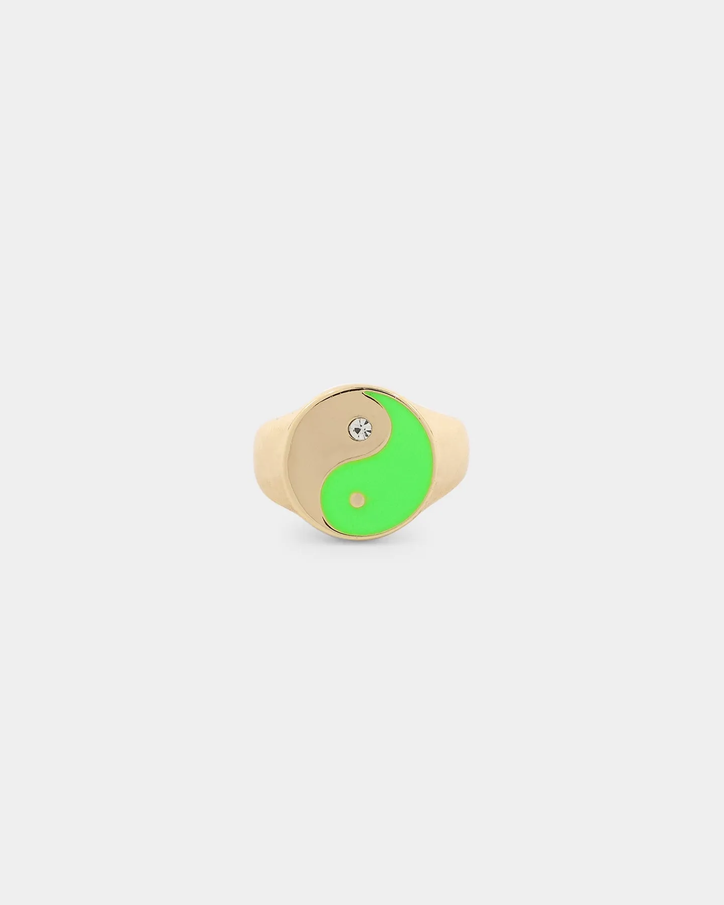 Wild For The Weekend Yin Yang Signet Ring (Large) Gold