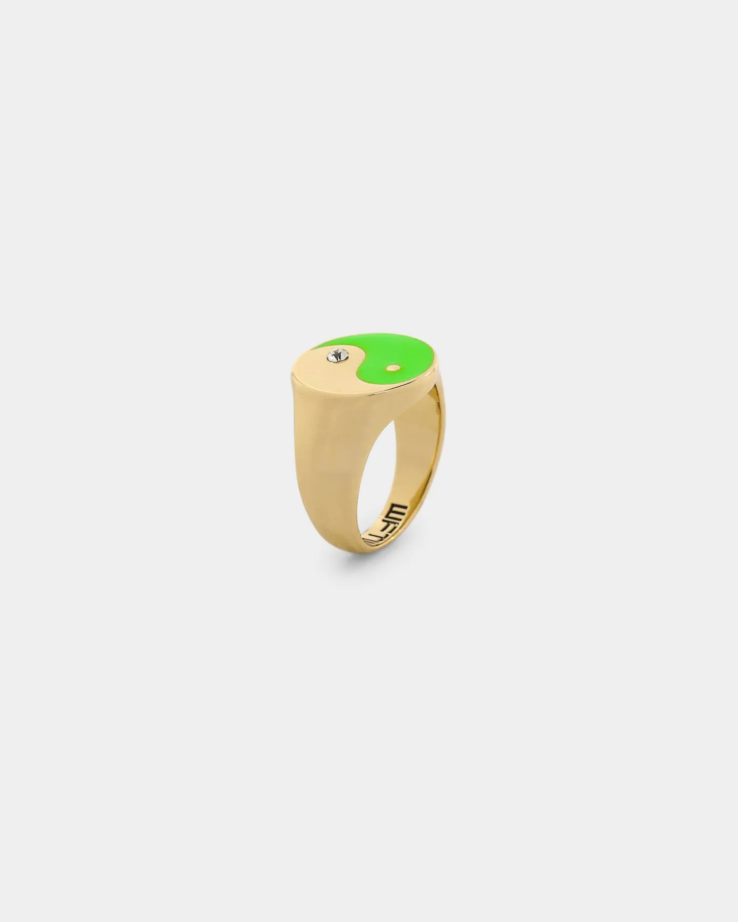 Wild For The Weekend Yin Yang Signet Ring (Large) Gold