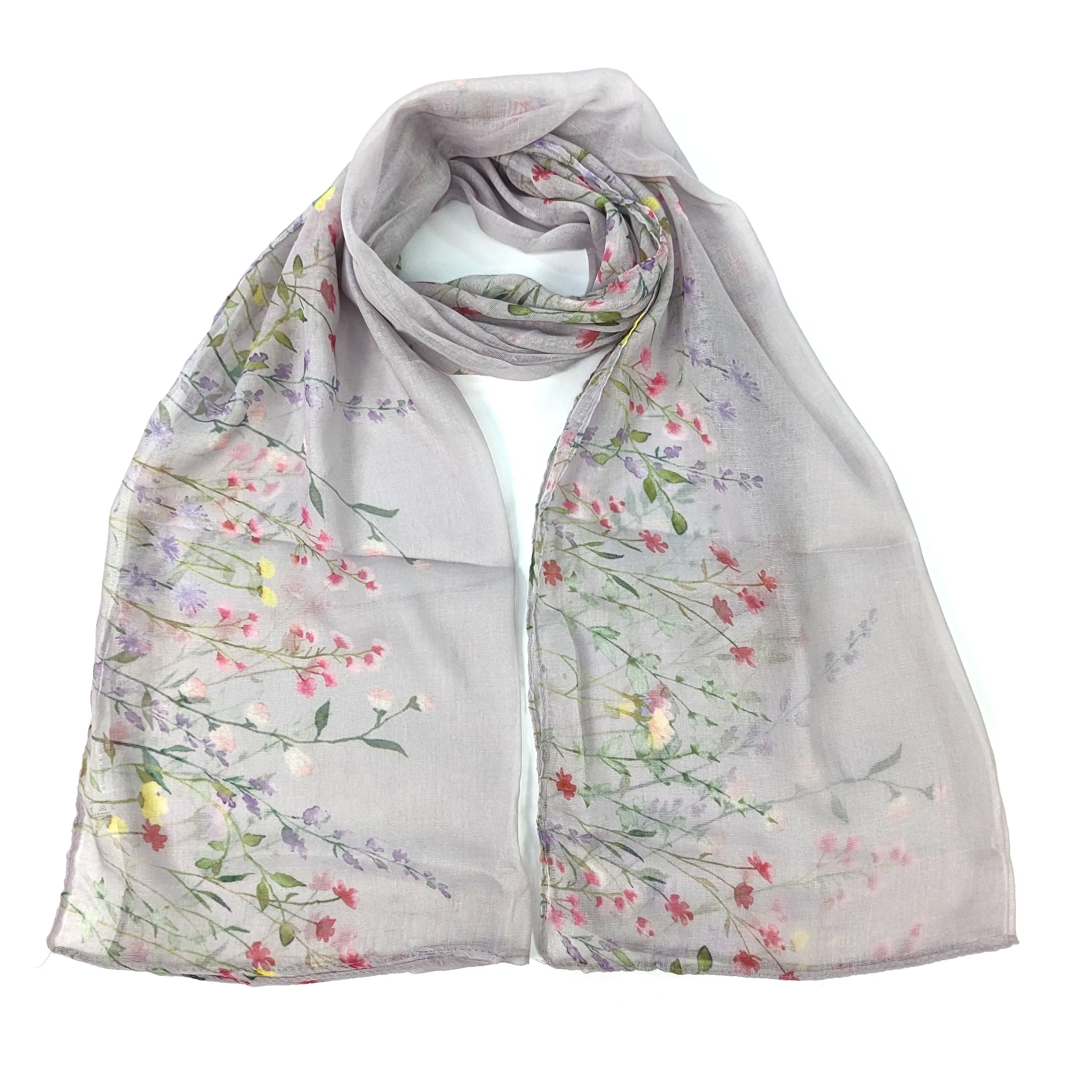 Wild Garden Border Scarf - (50x180cm)