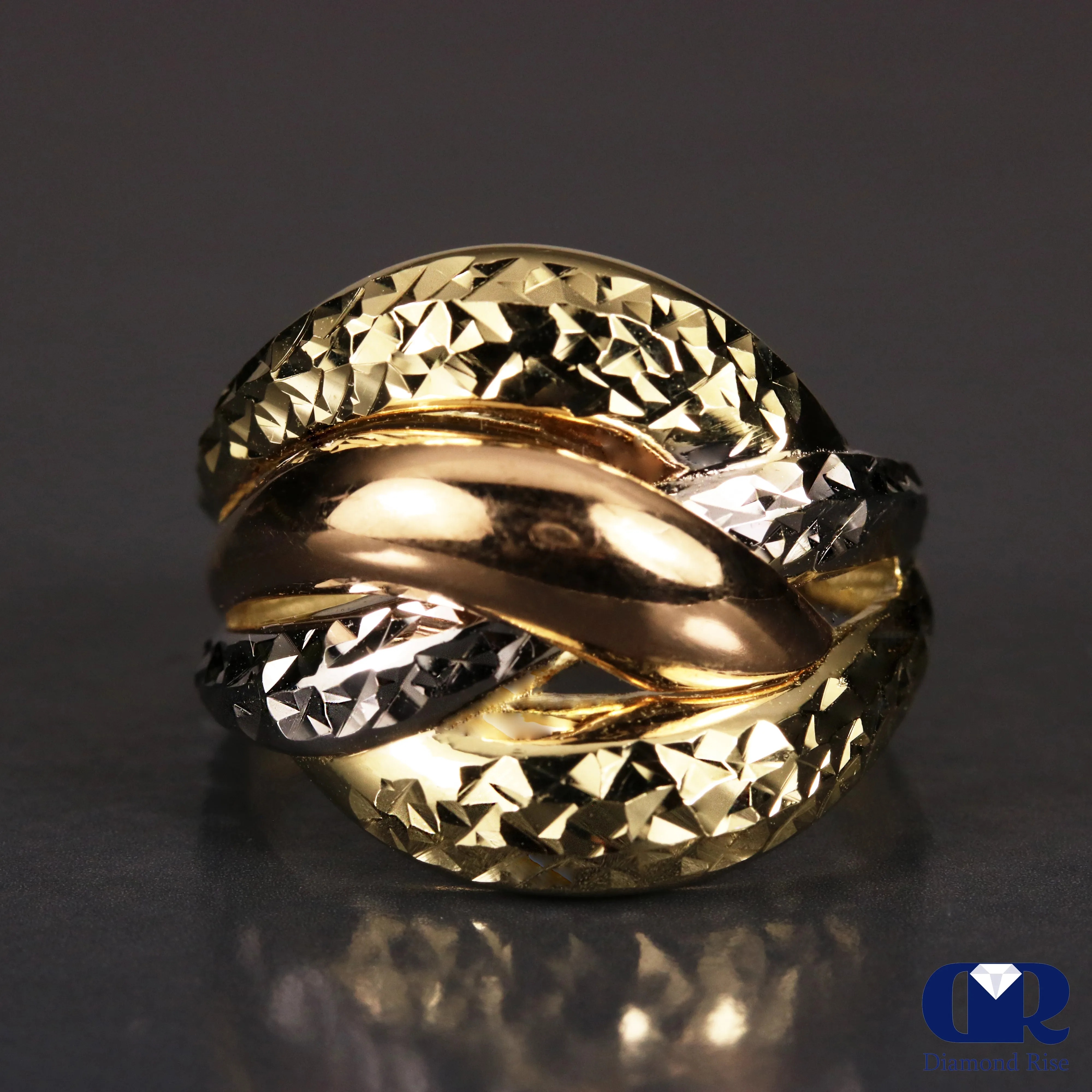 Women's 14K Gold Cocktail Ring Multi Color
